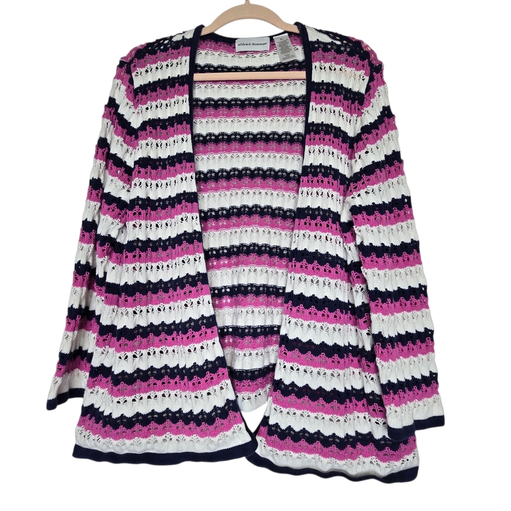 Alfred Dunner open-front cardigan sweater